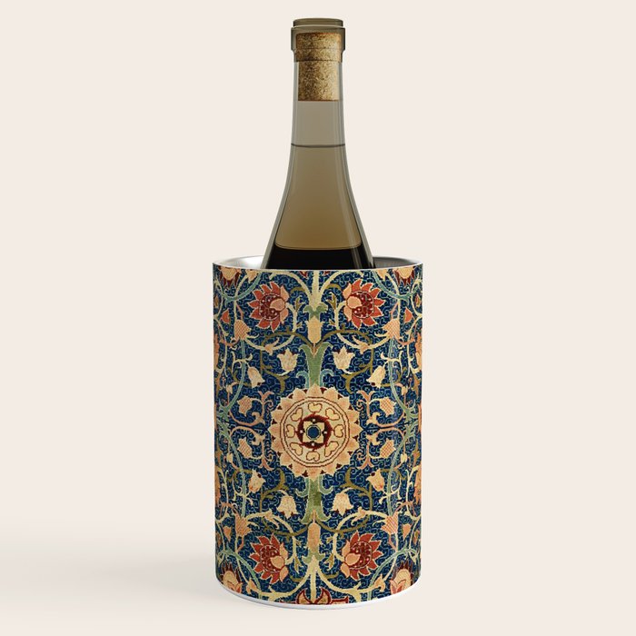William Morris Floral Carpet Print Wine Chiller Gallery Image 1