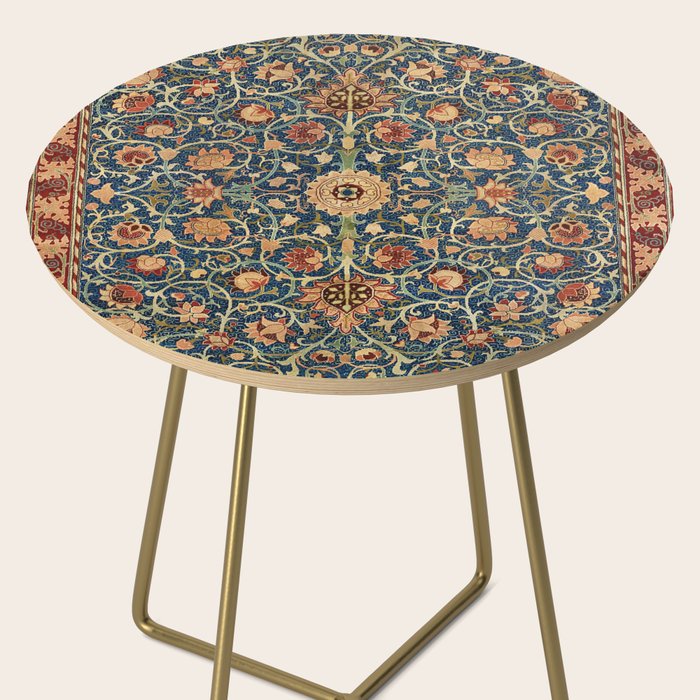 William Morris Floral Carpet Print Side Table Gallery Image 2