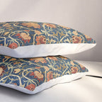 William Morris Floral Carpet Print Pillow Sham Gallery Image 3