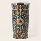 William Morris Floral Carpet Print Travel Mug Gallery Image 1