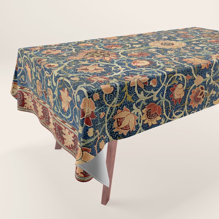 William Morris Floral Carpet Print Tablecloth Gallery Image 1