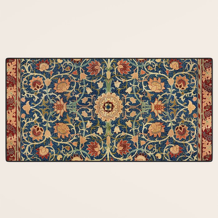 William Morris Floral Carpet Print Desk Mat Gallery Image 3