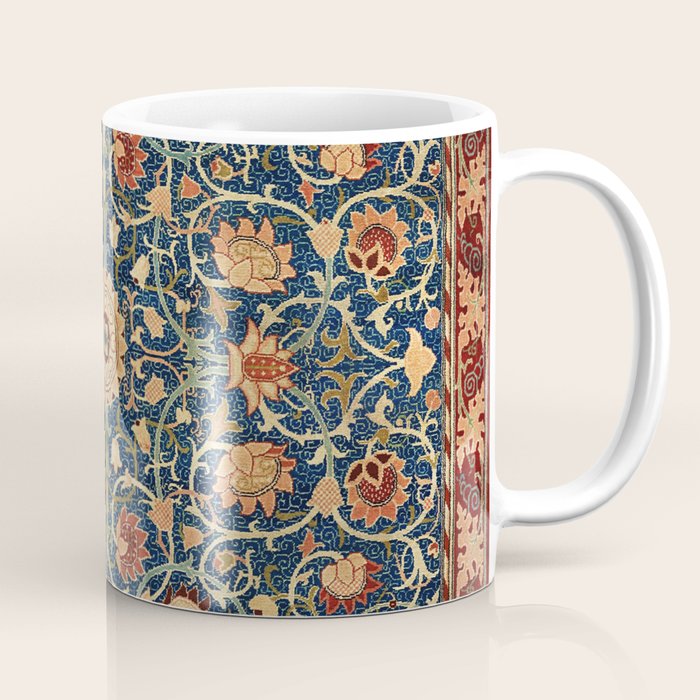 William Morris Floral Carpet Print Coffee Mug Gallery Image 1