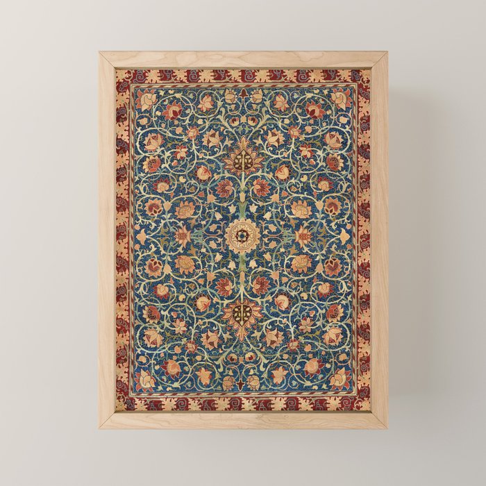 William Morris Floral Carpet Print Mini Art Print Gallery Image 1