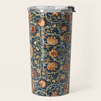William Morris Floral Carpet Print Travel Mug Gallery Image 2