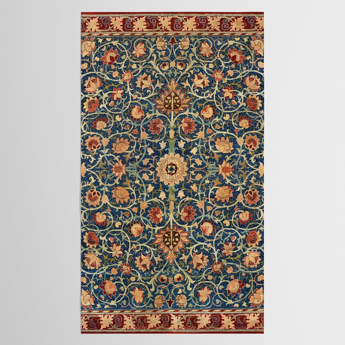William Morris Floral Carpet Print Tablecloth Gallery Image 2
