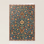 William Morris Floral Carpet Print Stationery Card Gallery Image 2