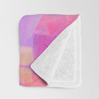Summer Pink Pastel Abstract  Throw Blanket Gallery Image 3