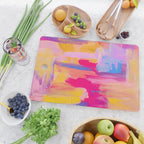Summer Pink Pastel Abstract  Cutting Board Gallery Image 2
