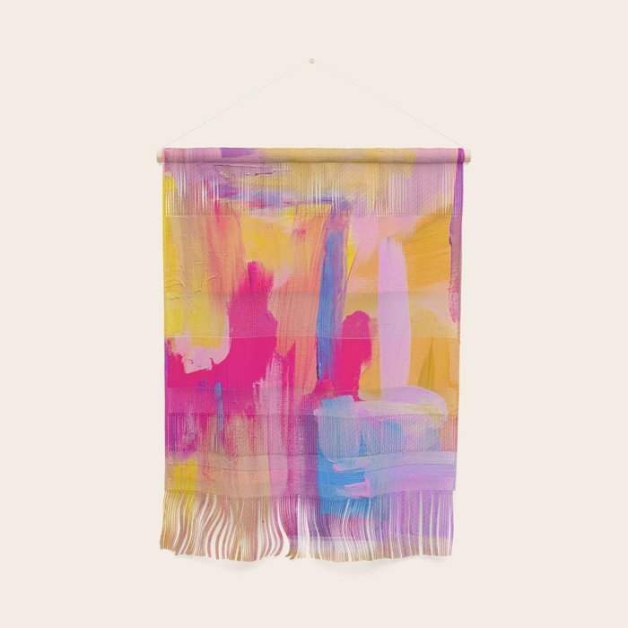 Summer Pink Pastel Abstract  Wall Hanging Gallery Image 1