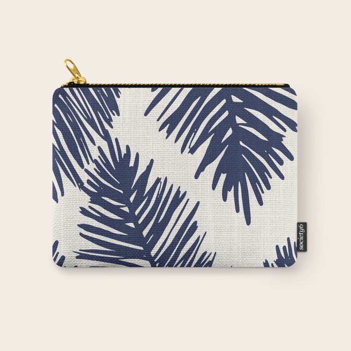 Tropical blue palms Carry All Pouch Gallery Image 1