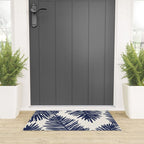 Tropical blue palms Welcome Mat Gallery Image 3