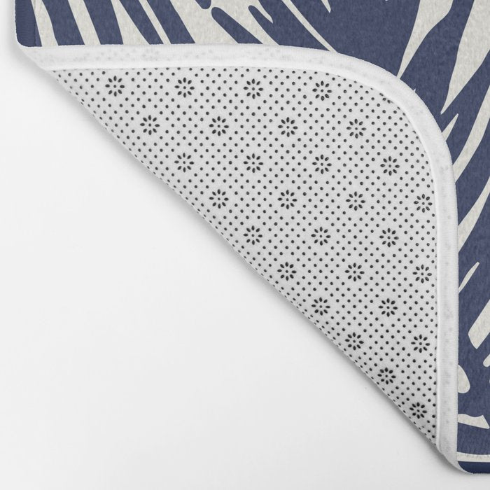 Tropical blue palms Bath Mat Gallery Image 2