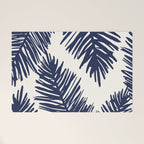 Tropical blue palms Welcome Mat Gallery Image 1