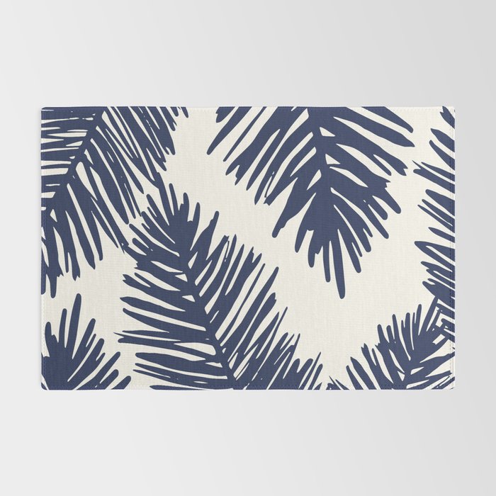 Tropical blue palms Rug Gallery Image 2