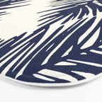 Tropical blue palms Bath Mat Gallery Image 3