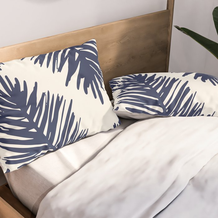 Tropical blue palms Pillow Sham Gallery Image 2