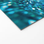 Teal turquoise blue shiny glitter print effect - Sparkle Luxury Backdrop Welcome Mat Gallery Image 2