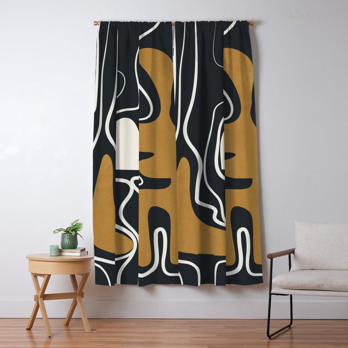 Minimal Abstract Form 2 Window Curtain Gallery Image 5