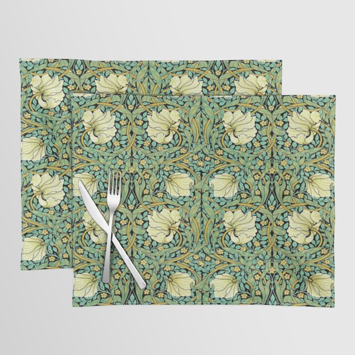 William Morris Pimpernel patterns design  Placemat Gallery Image 1