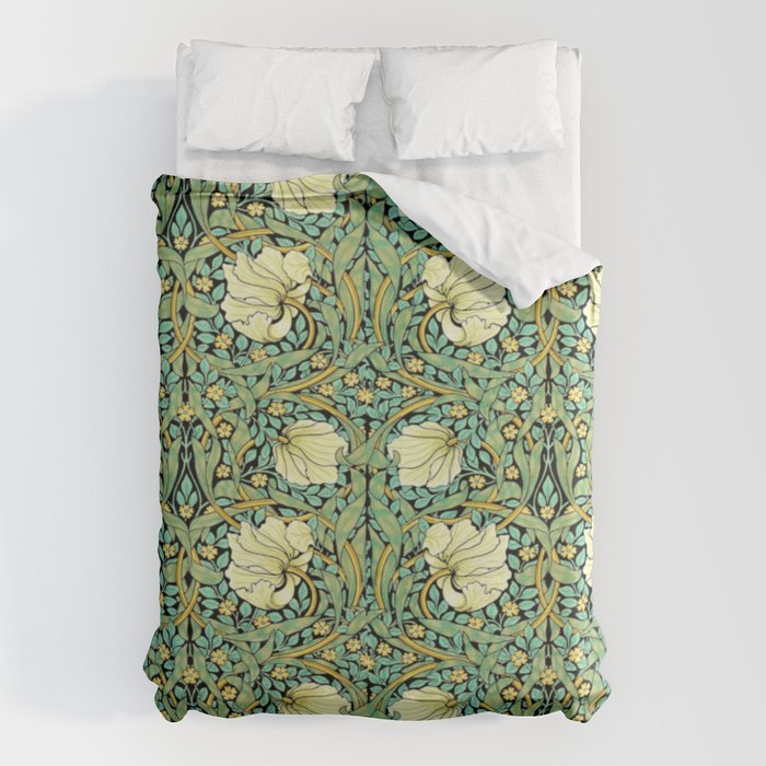 William Morris Pimpernel patterns design  Duvet Cover Gallery Image 1