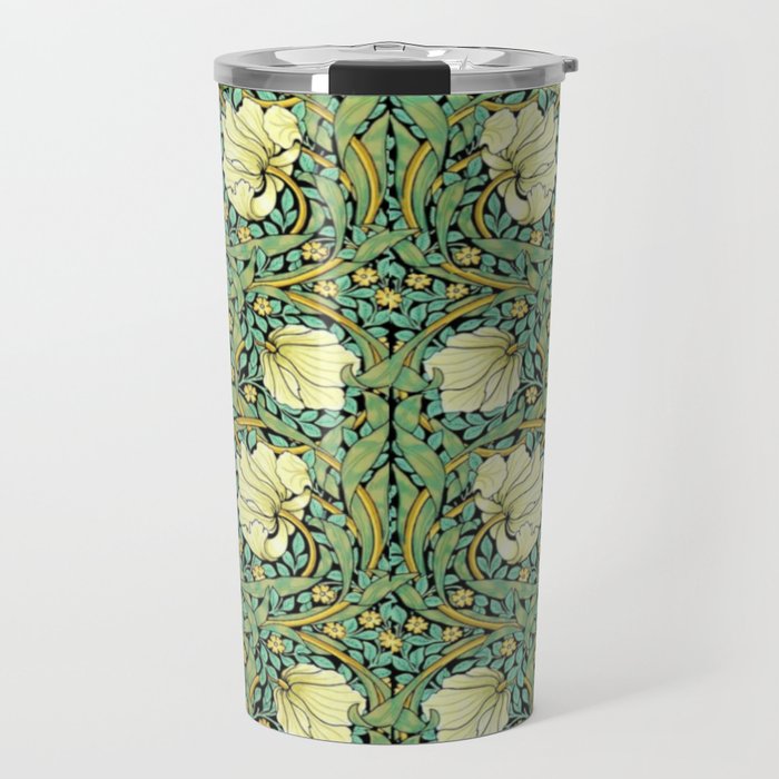 William Morris Pimpernel patterns design  Travel Mug Gallery Image 1