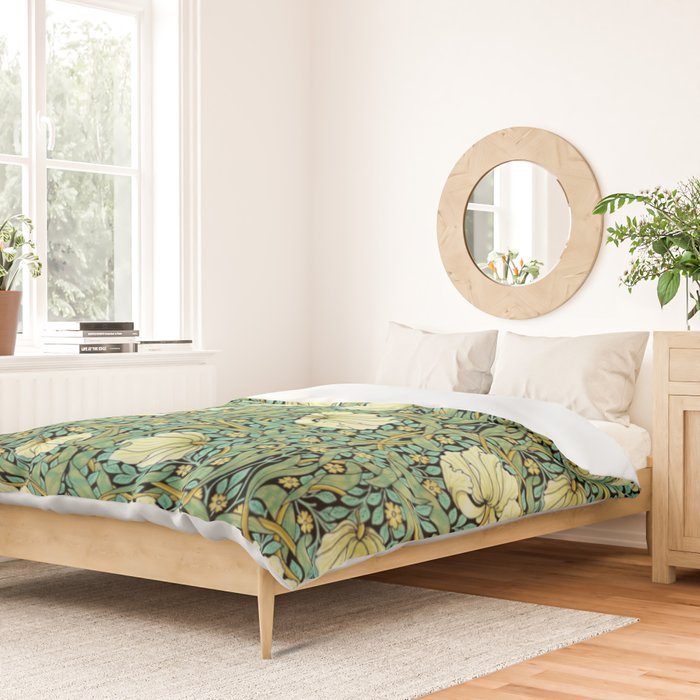 William Morris Pimpernel patterns design  Duvet Cover Gallery Image 2