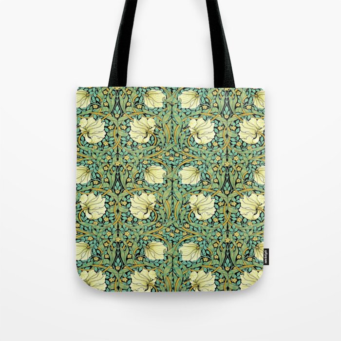 William Morris Pimpernel patterns design  Tote Bag Gallery Image 1