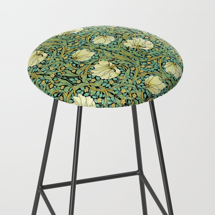 William Morris Pimpernel patterns design  Stool Gallery Image 2