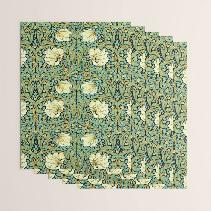 William Morris Pimpernel patterns design  Wrapping Paper Gallery Image 3