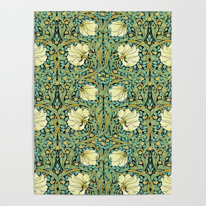 William Morris Pimpernel patterns design  Poster Gallery Image 4