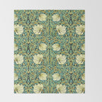 William Morris Pimpernel patterns design  Throw Blanket Gallery Image 2