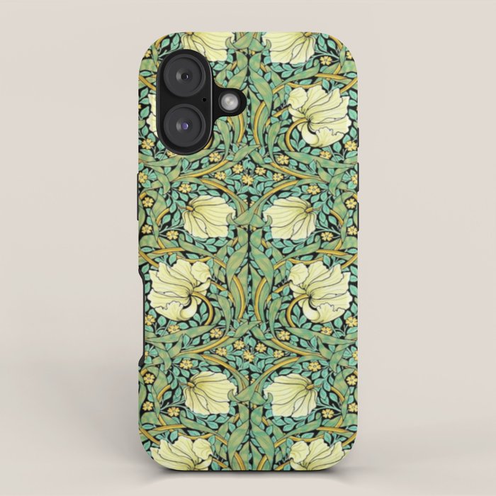 William Morris Pimpernel patterns design  iPhone Case Gallery Image 1