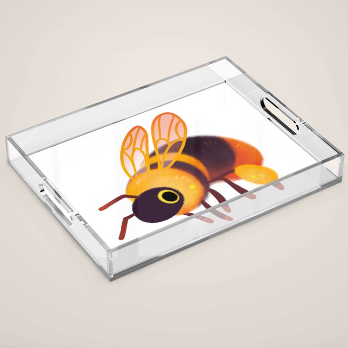 Bumblebee and fish Acrylic Tray Gallery Image 1