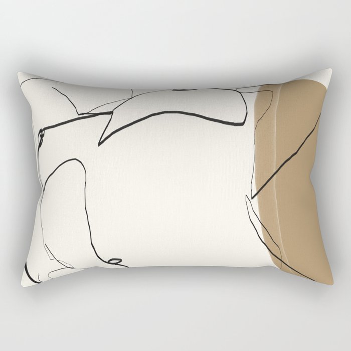 abstract nude 2 Rectangular Pillow Gallery Image 2