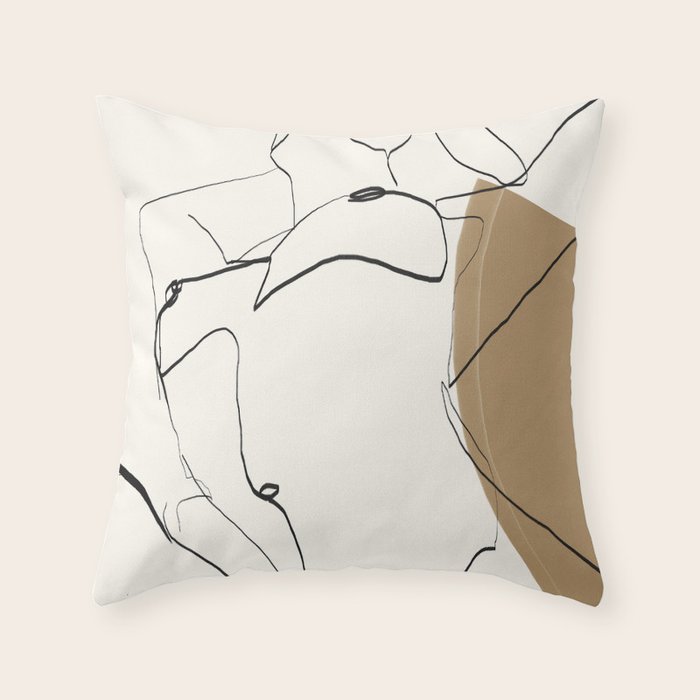 abstract nude 2 Throw Pillow Gallery Image 6