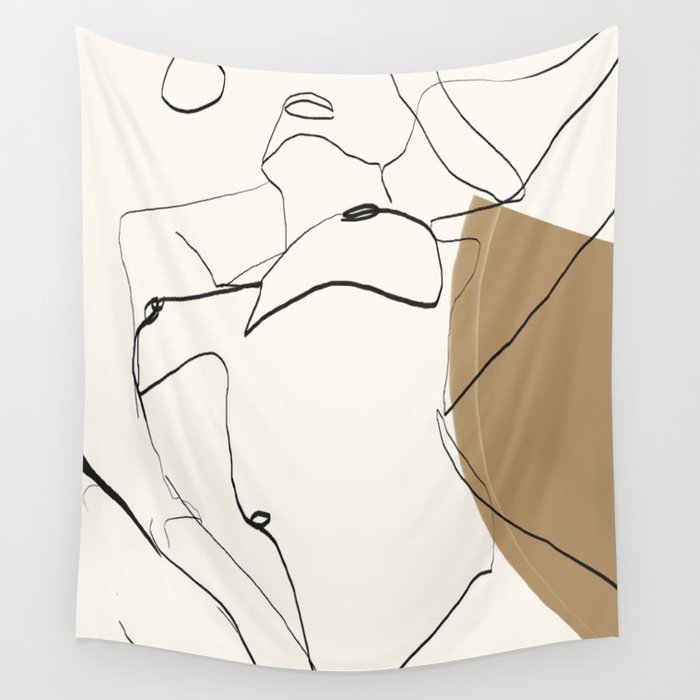 abstract nude 2 Wall Tapestry Gallery Image 4
