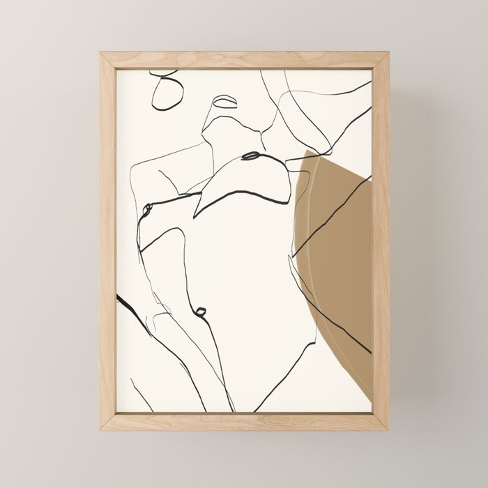abstract nude 2 Mini Art Print Gallery Image 1