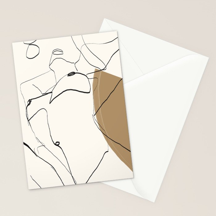 abstract nude 2 Stationery Card Gallery Image 2