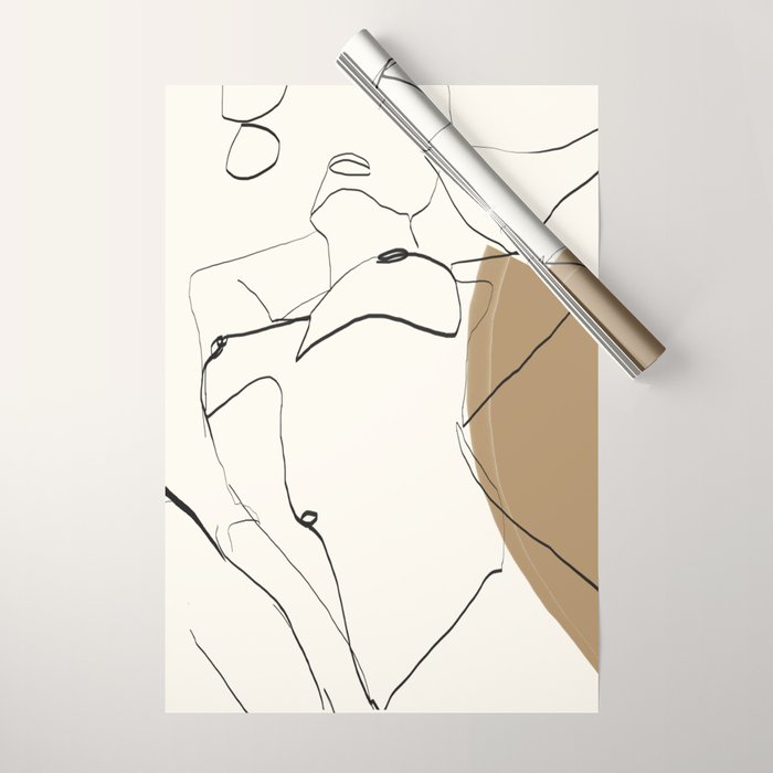 abstract nude 2 Wrapping Paper Gallery Image 1