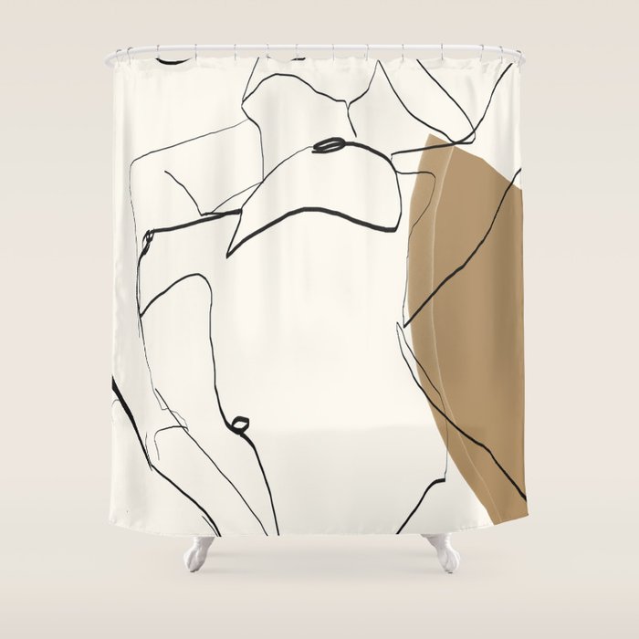 abstract nude 2 Shower Curtain Gallery Image 1