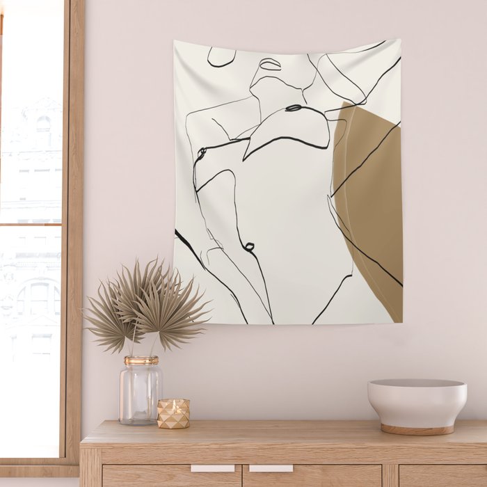 abstract nude 2 Wall Tapestry Gallery Image 2