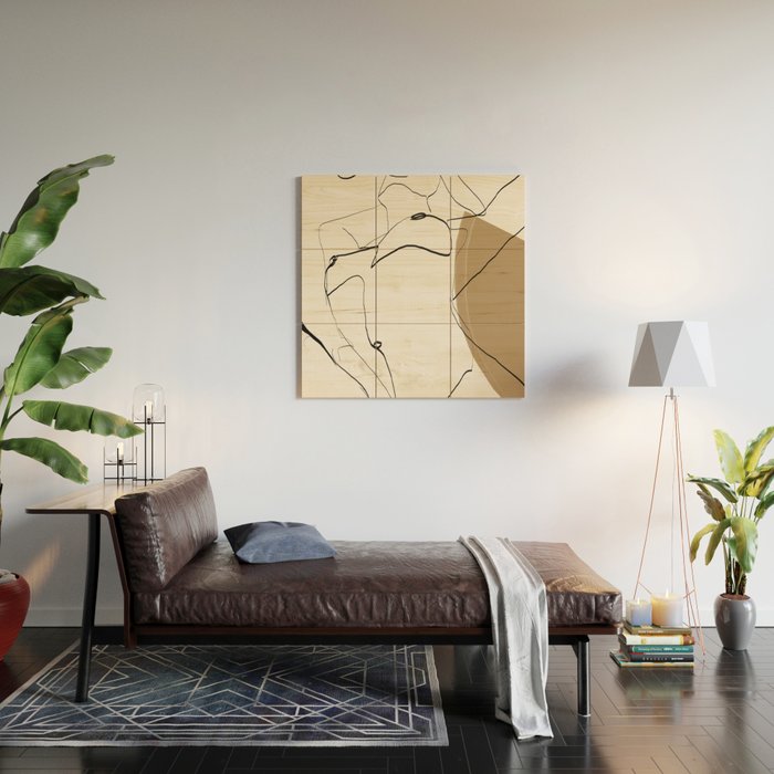 abstract nude 2 Wood Wall Art Gallery Image 2