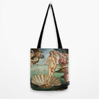 The Birth of Venus by Sandro Botticelli, 1445 Tote Bag Gallery Image 2