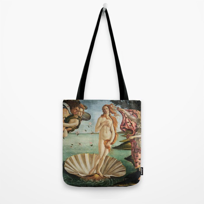 The Birth of Venus by Sandro Botticelli, 1445 Tote Bag Gallery Image 2