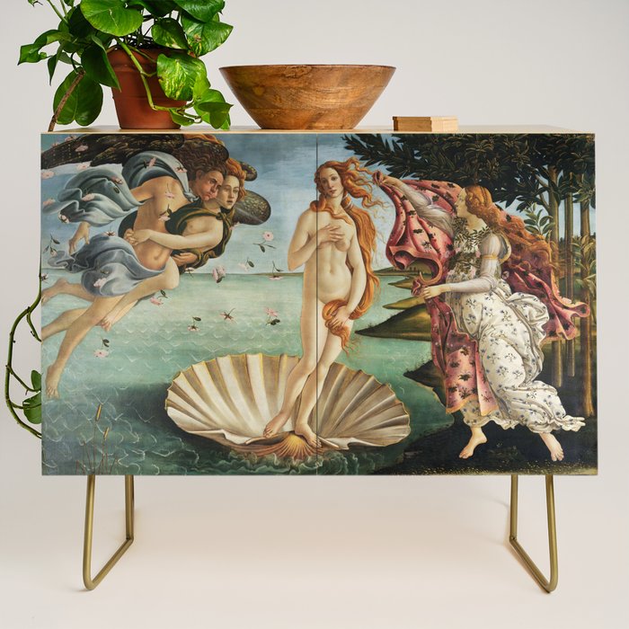 The Birth of Venus by Sandro Botticelli, 1445 Credenza Gallery Image 1