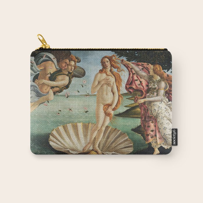 The Birth of Venus by Sandro Botticelli, 1445 Carry All Pouch Gallery Image 1