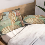 The Birth of Venus by Sandro Botticelli, 1445 Pillow Sham Gallery Image 2