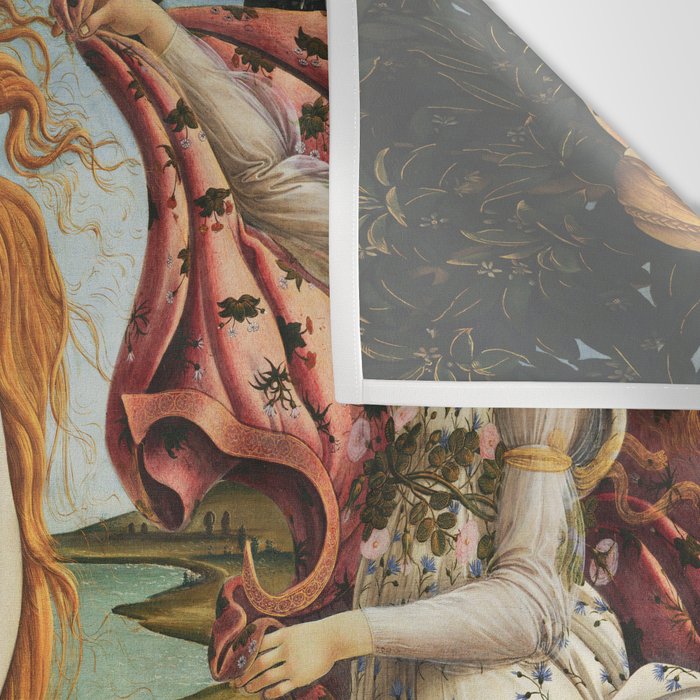 The Birth of Venus by Sandro Botticelli, 1445 Wall Tapestry Gallery Image 3