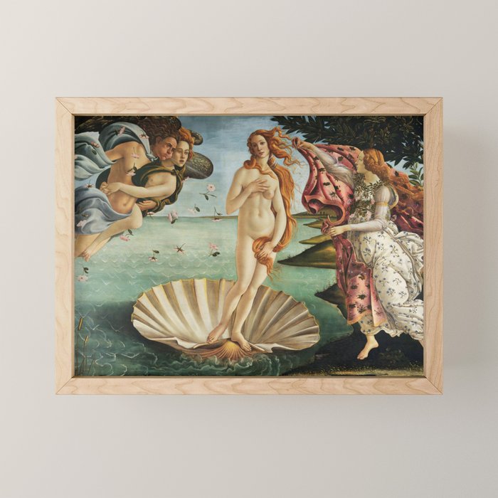 The Birth of Venus by Sandro Botticelli, 1445 Mini Art Print Gallery Image 1